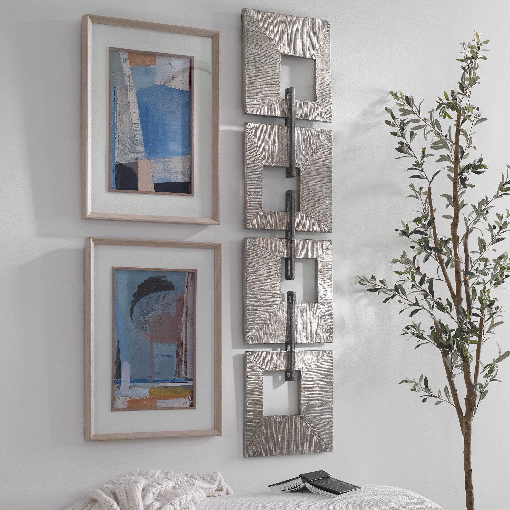 Linked Champagne Metal Wall Decor by Uttermost