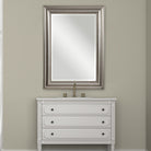 Stuart Silver Beaded Mirror by Uttermost