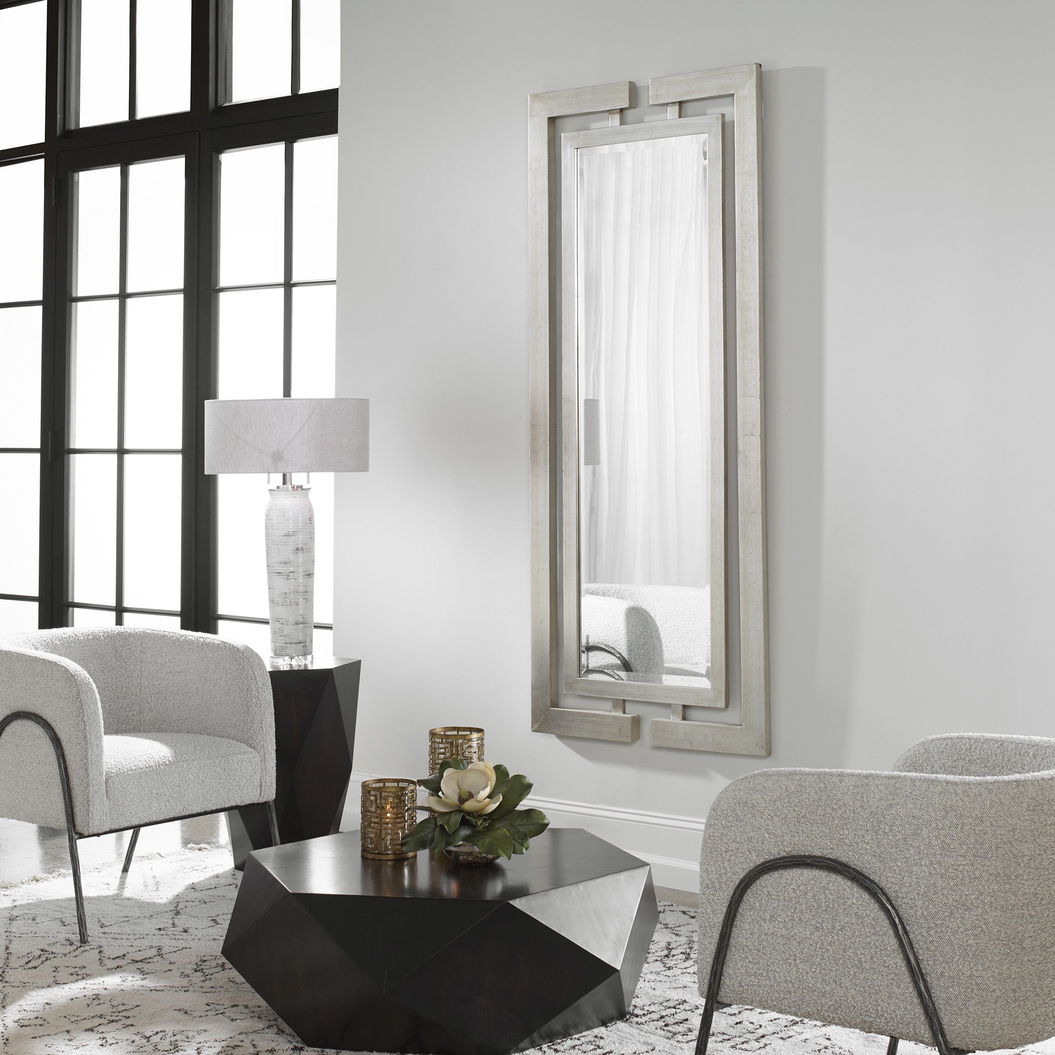 Jamal Silver Mirror by Uttermost