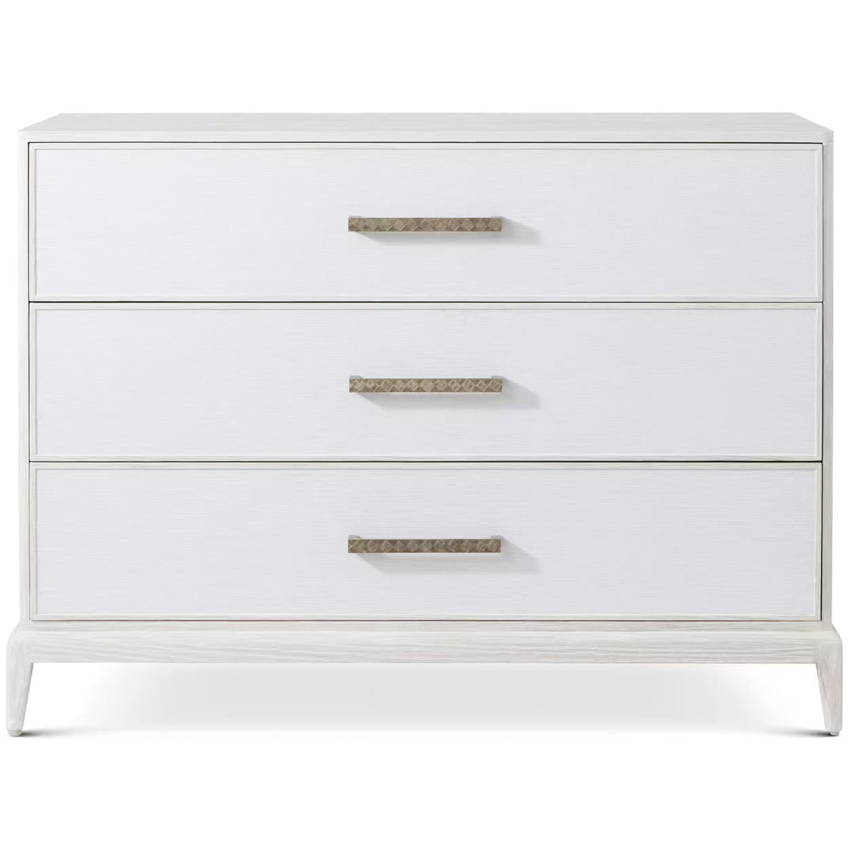 Mizner Small Chest of Drawers with Wallpaper Drawer Fronts by Theodore Alexander
