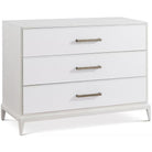Mizner Small Chest of Drawers with Wallpaper Drawer Fronts by Theodore Alexander