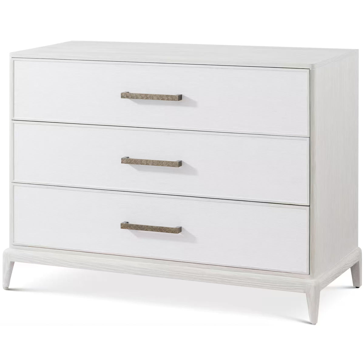 Mizner Small Chest of Drawers with Wallpaper Drawer Fronts by Theodore Alexander