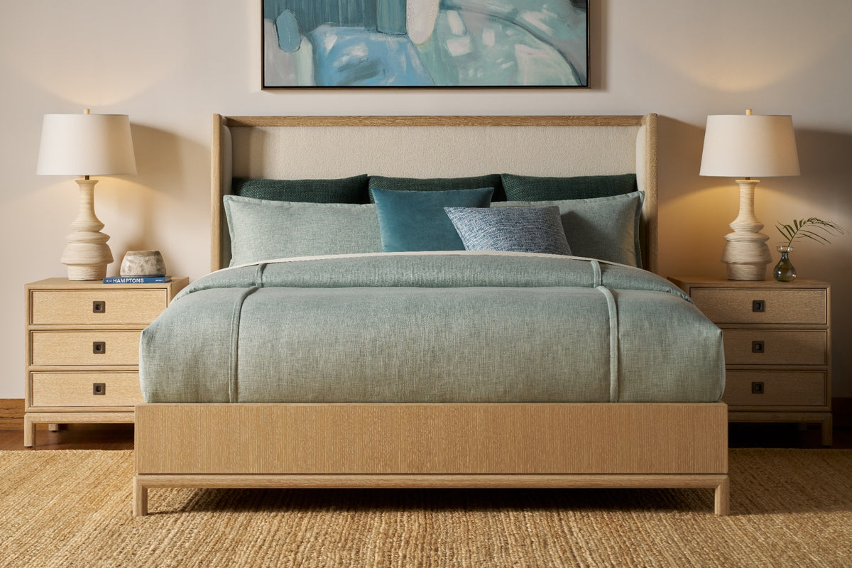 Montauk UK King Bed in Lighthouse Finish by Theodore Alexander