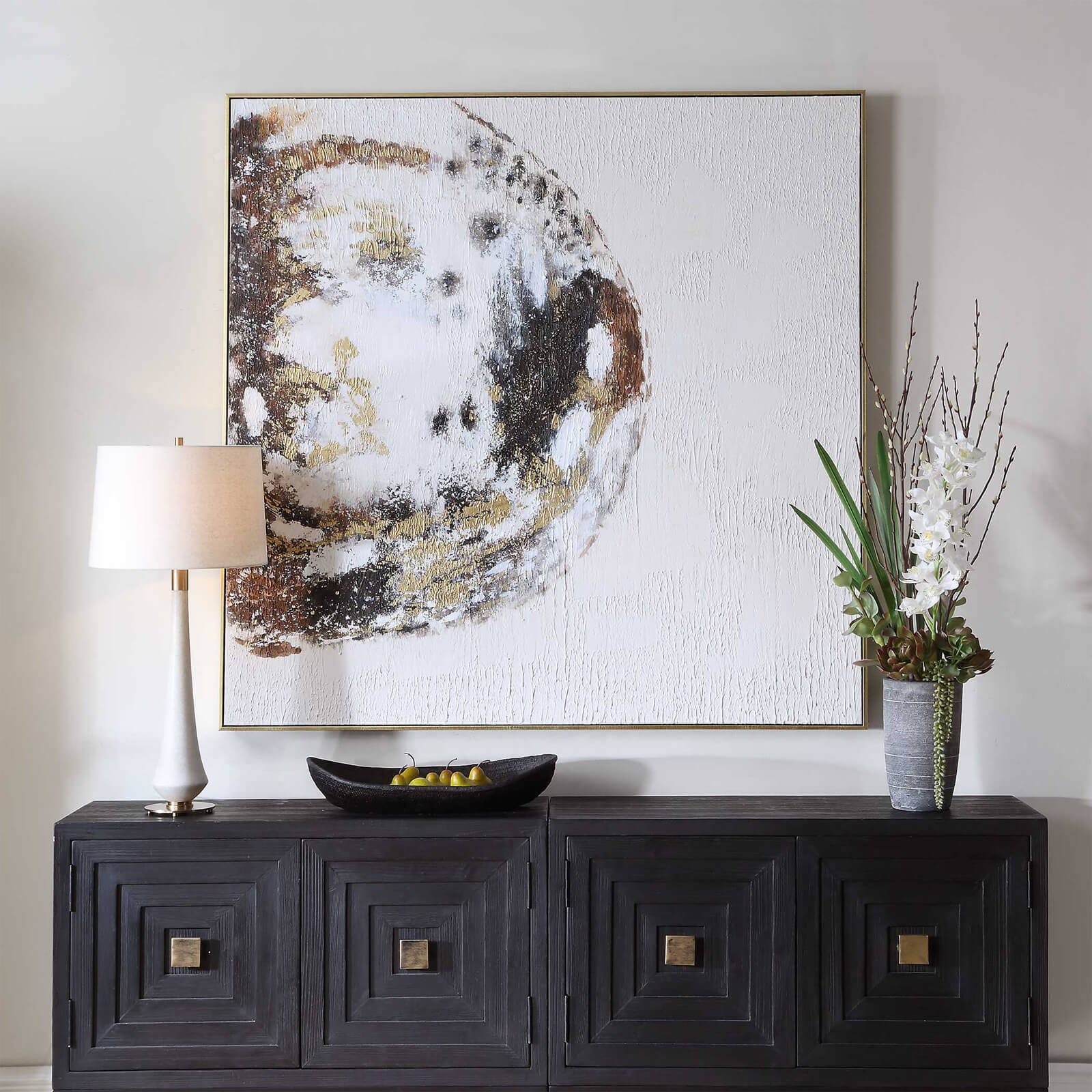 Moon Landing Hand Painted Abstract Art by Uttermost