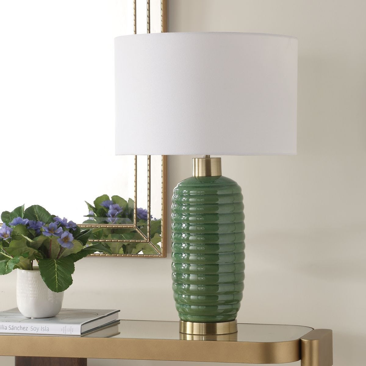 Oakley Table Lamp in Green by Keiichi