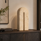 Dolmi Large Beige Travertine Sculpture by Liang & Eimil