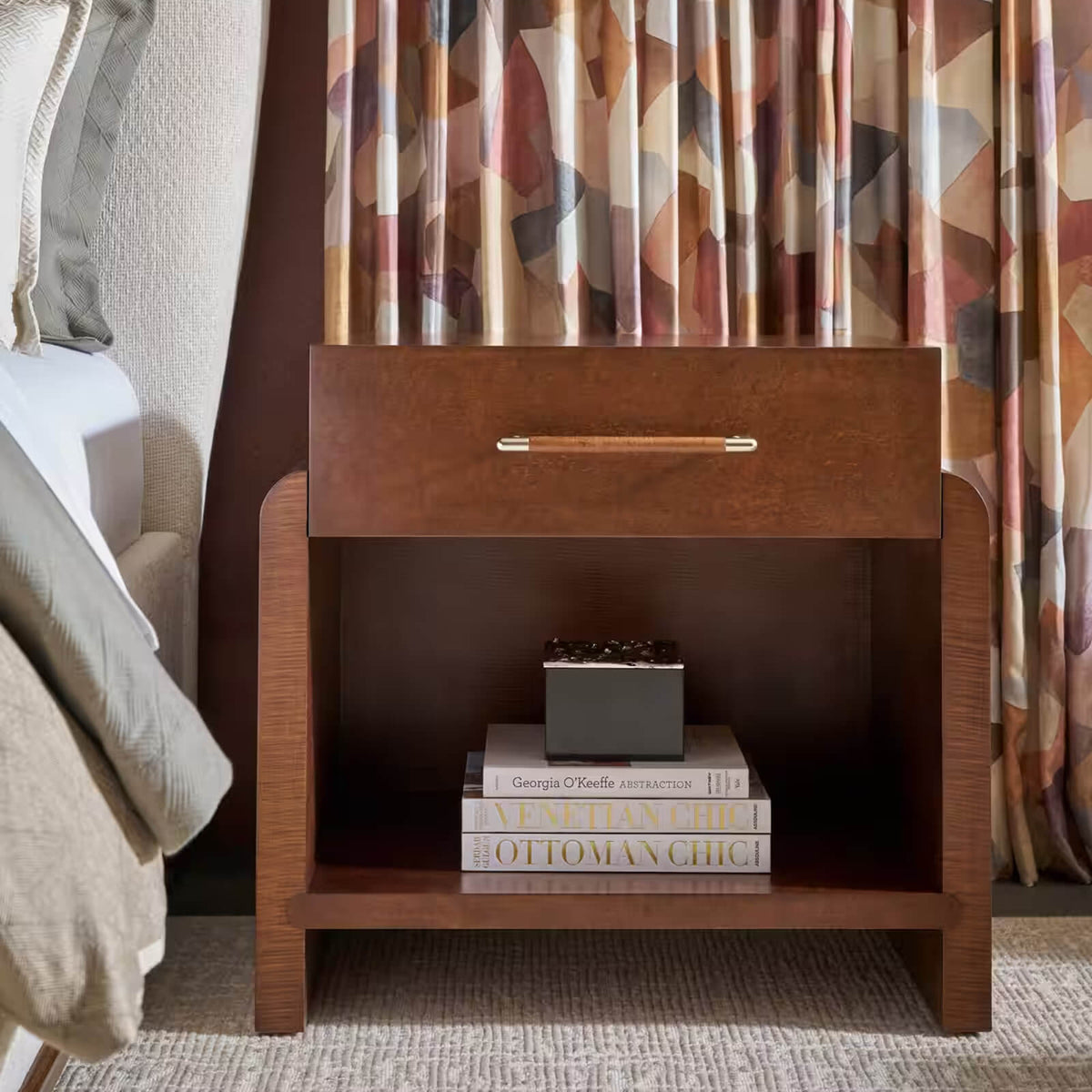 Origins Bedside Table in Landmark by Theodore Alexander