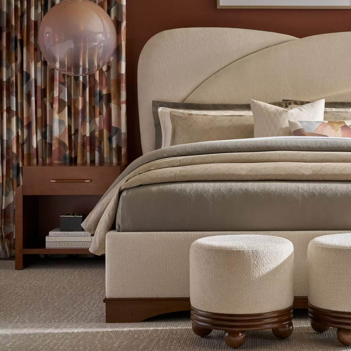 Origins Bedside Table in Landmark by Theodore Alexander