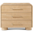 Origins Three-Drawer Bedside Table II in Sesame by Theodore Alexander