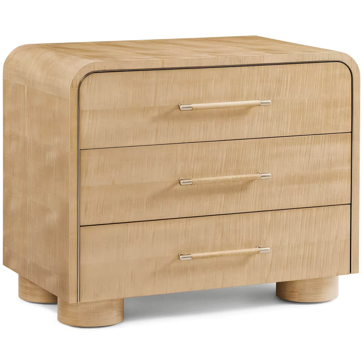 Origins Three-Drawer Bedside Table II in Sesame by Theodore Alexander
