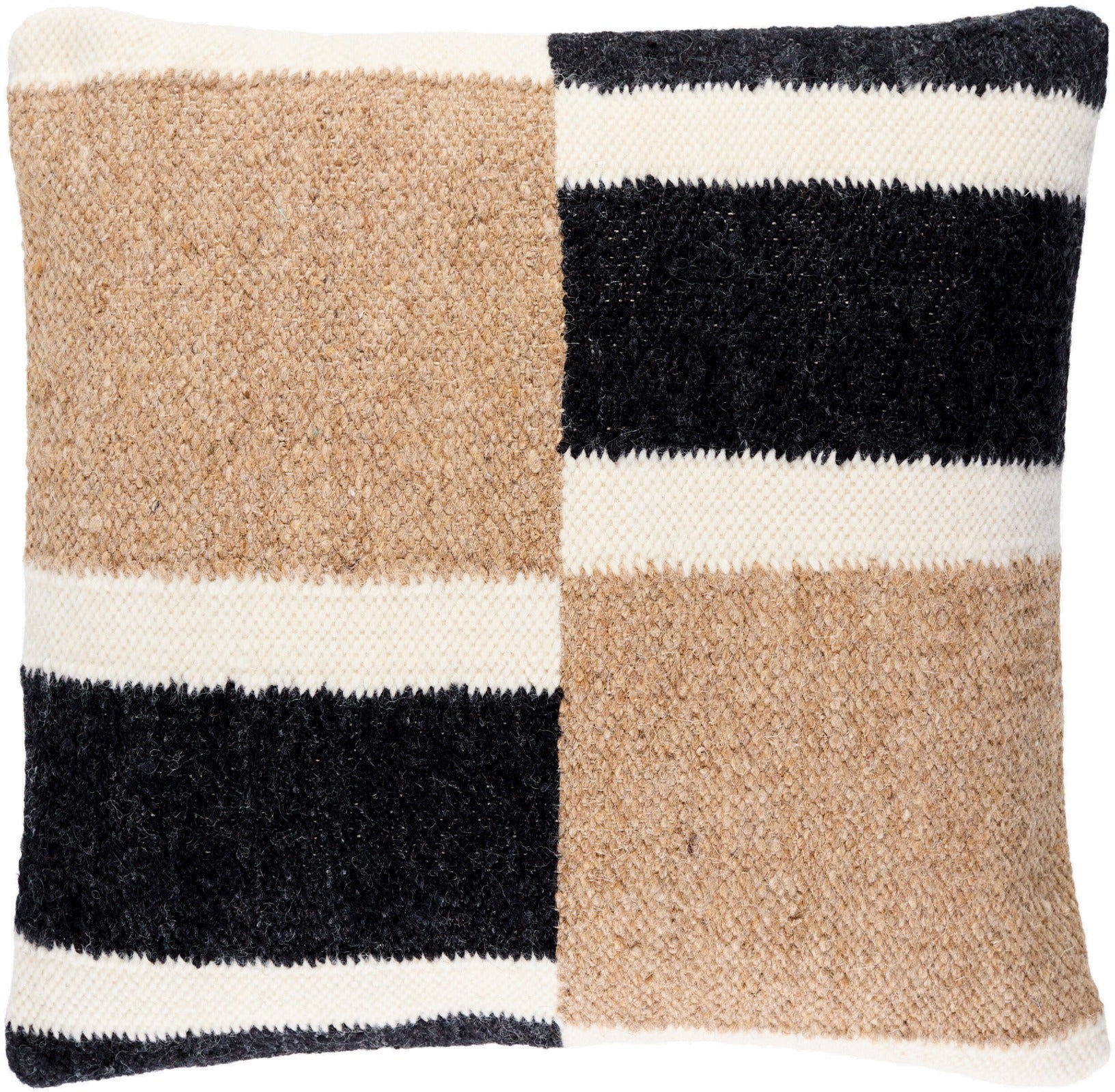 Osmund Woven Cushion in Black by Keiichi