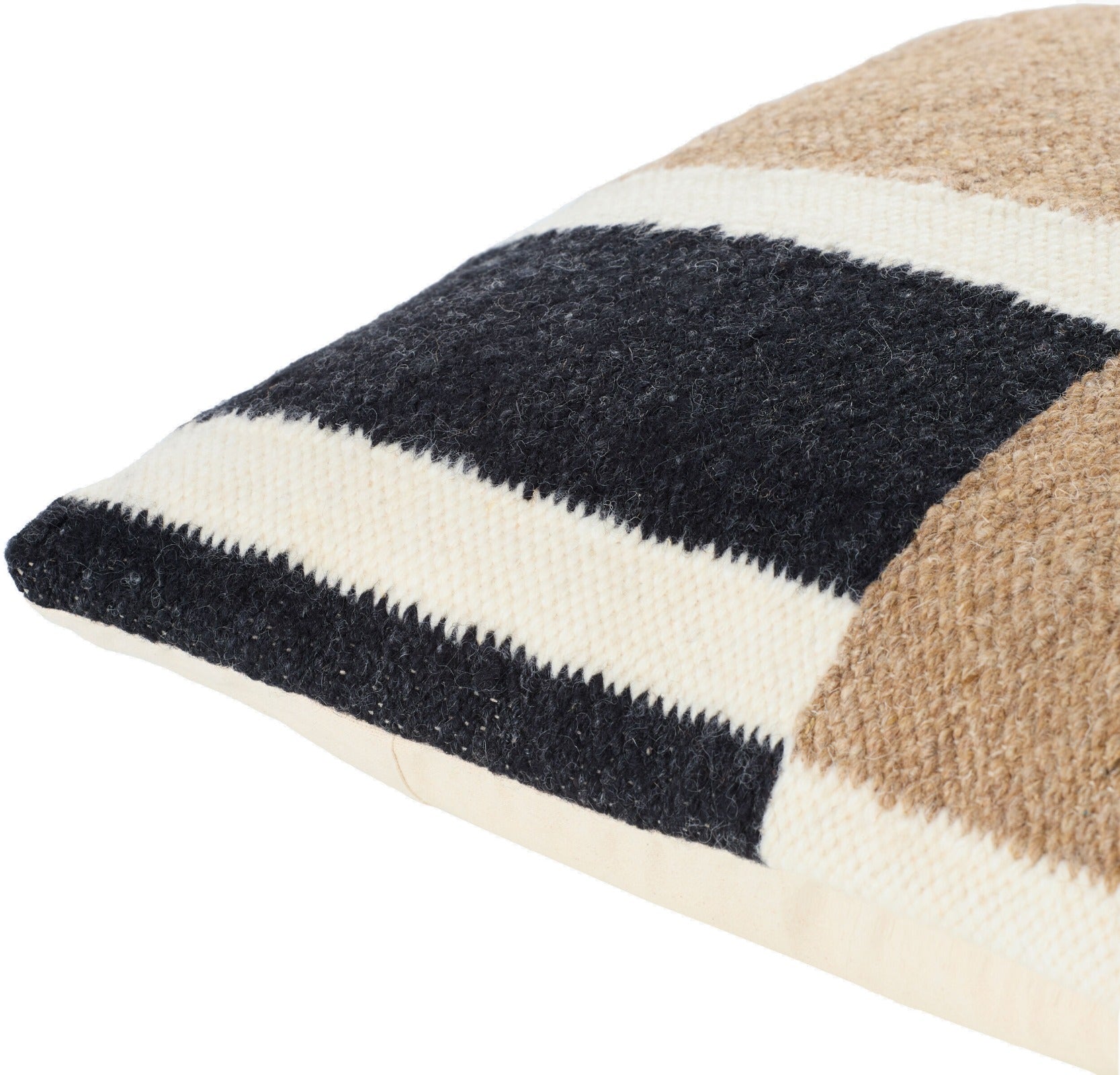 Osmund Woven Cushion in Black by Keiichi