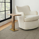 Overhang Accent Table in Latte Onyx by Uttermost