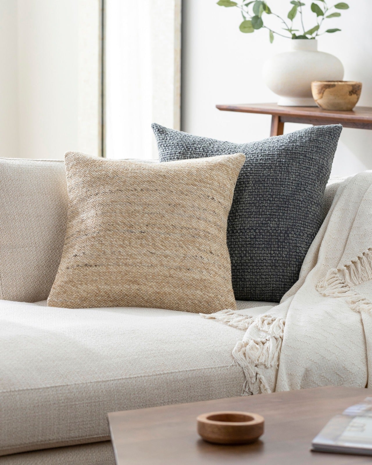 Oswin Woven Cushion by Keiichi