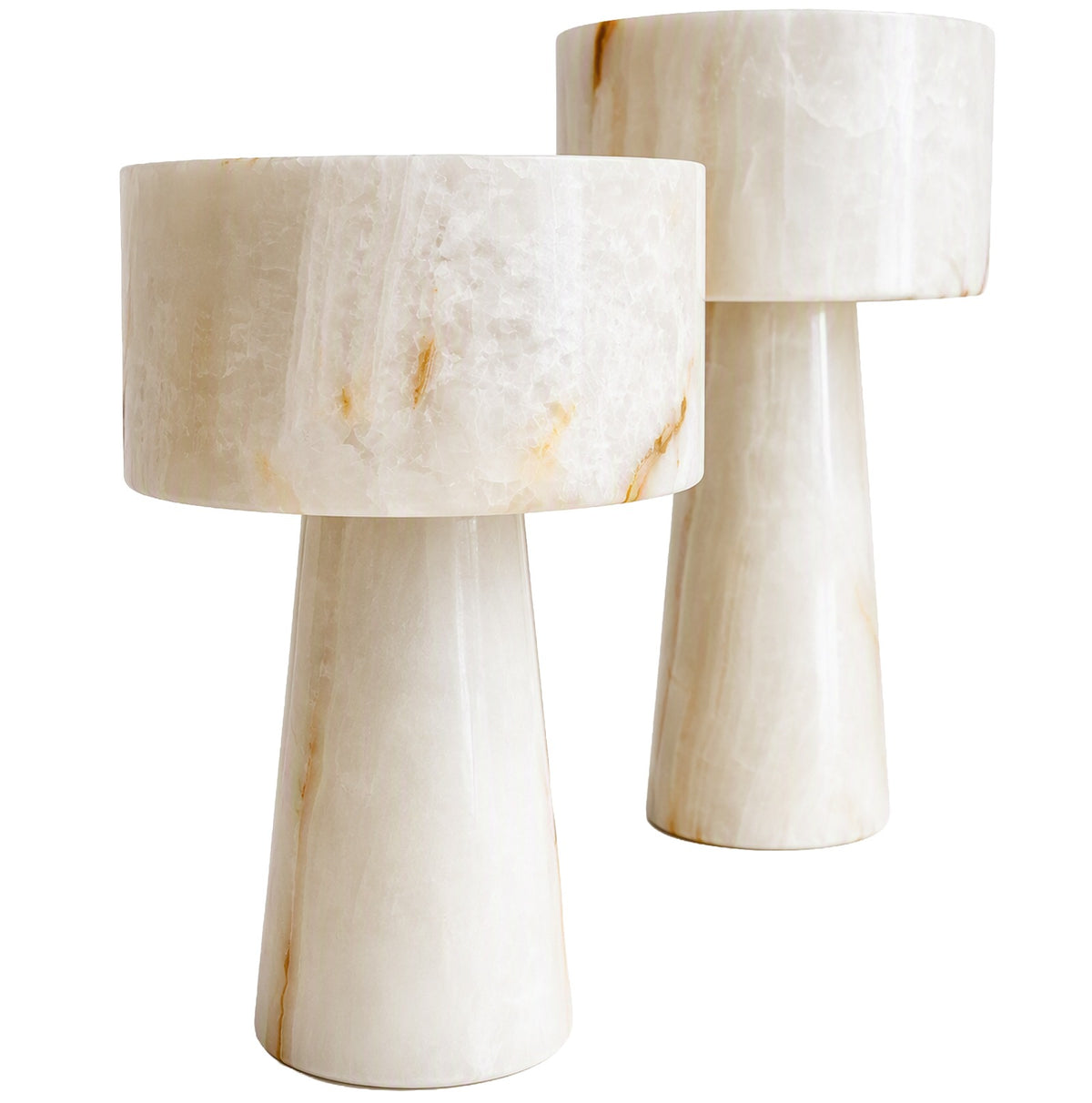 Graham Pedestal Bowl in White Jade Marble - Large Keiichi