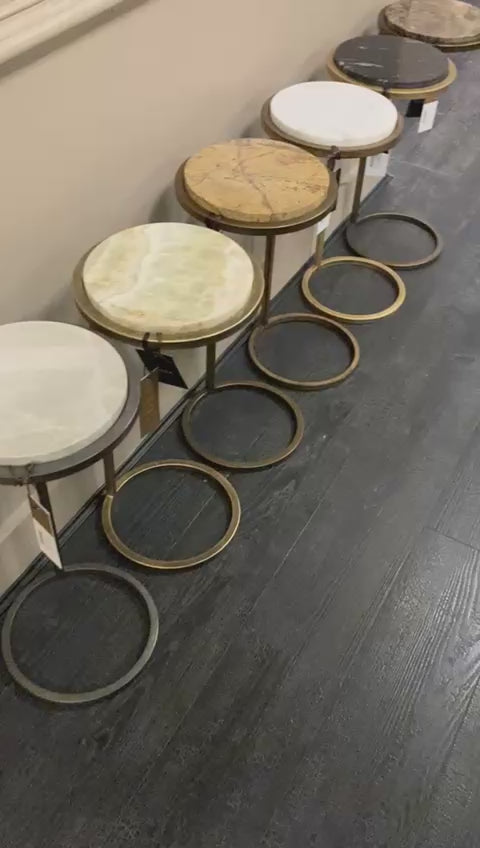Iota Marble Side Tables - Libra Interiors - Decorum