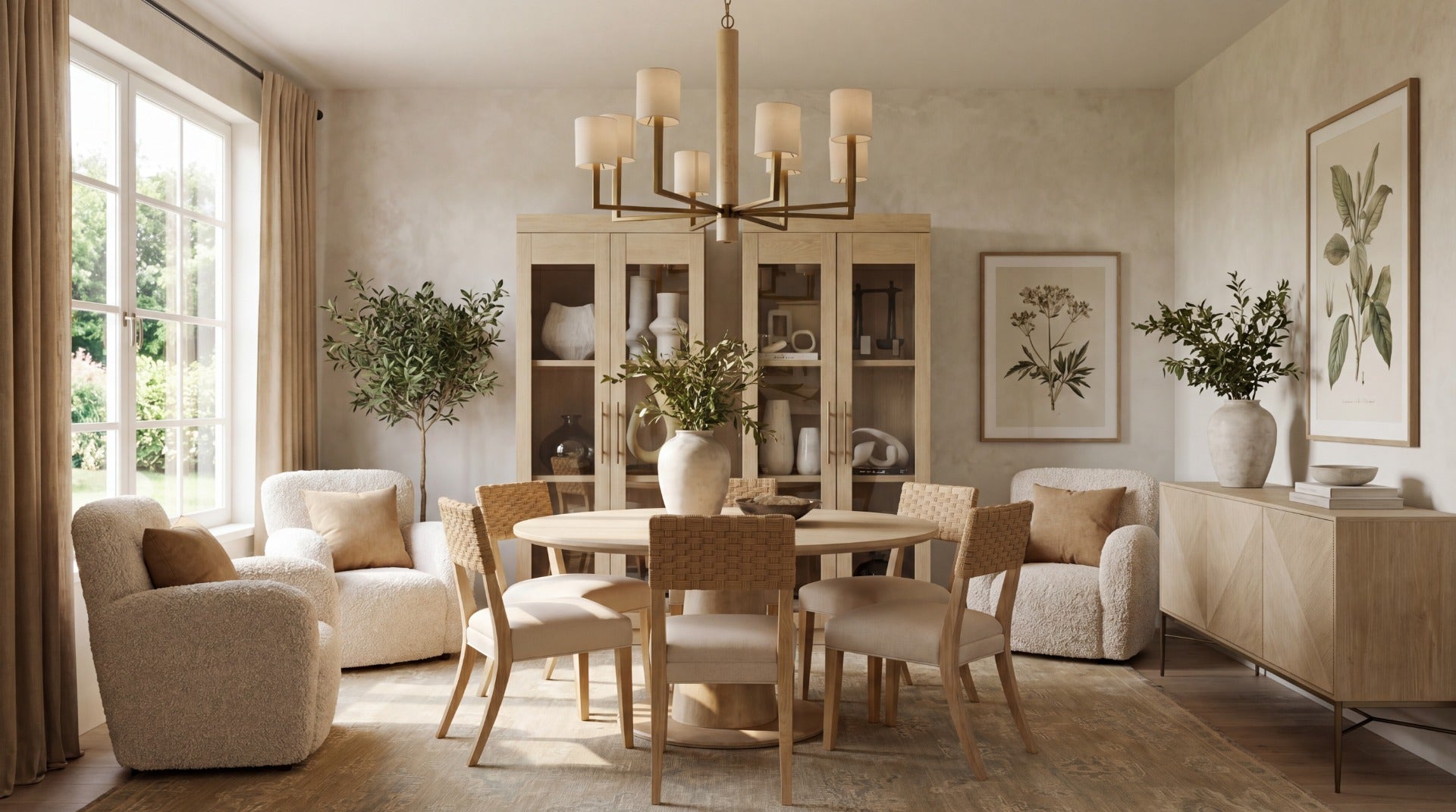 Timeless Rattan Back Side Chair Hooker