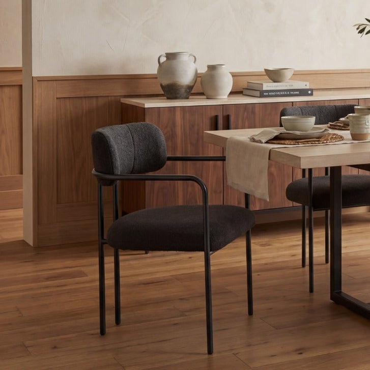 Tranquillity Nordic Arm Chair in Black Hooker