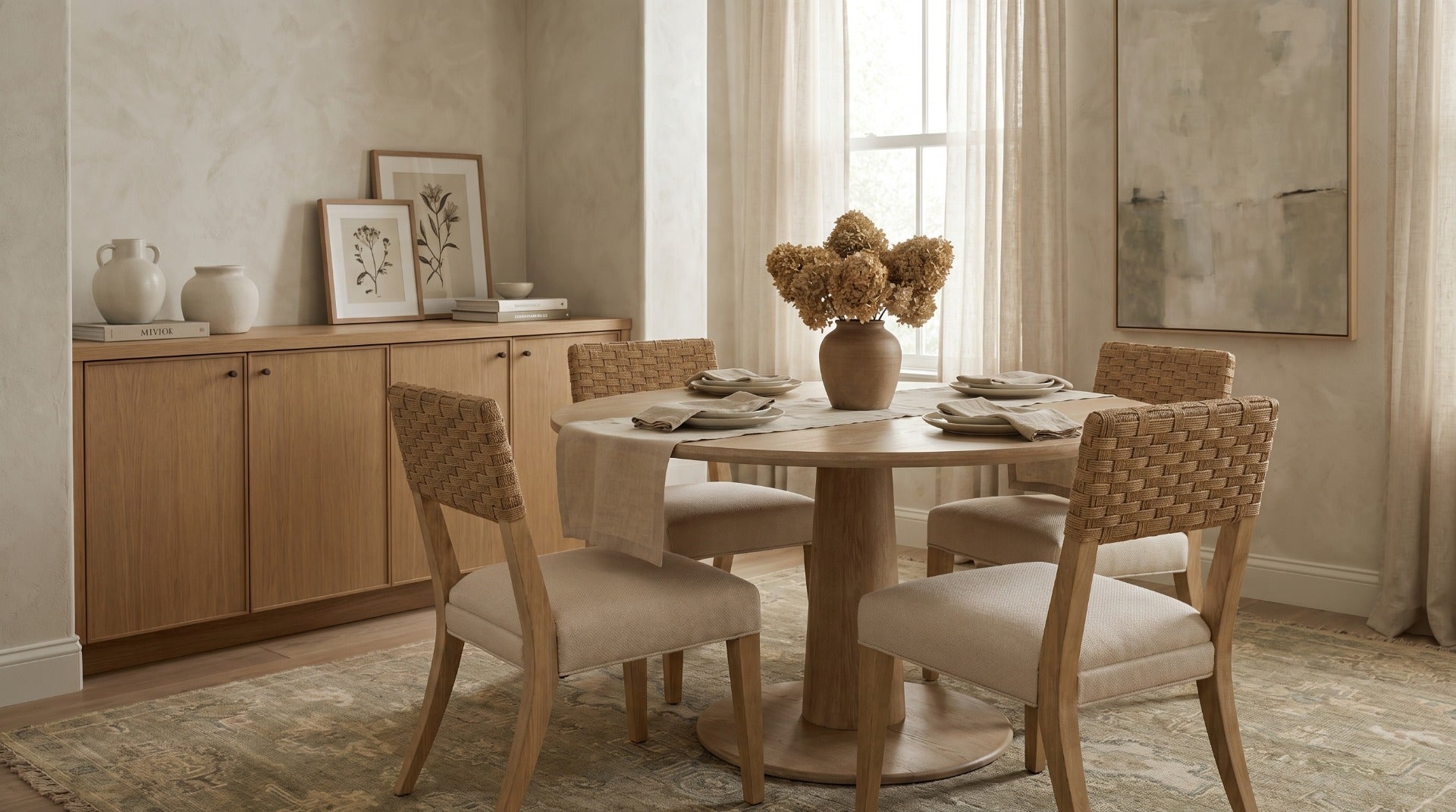 Timeless Rattan Back Side Chair Hooker