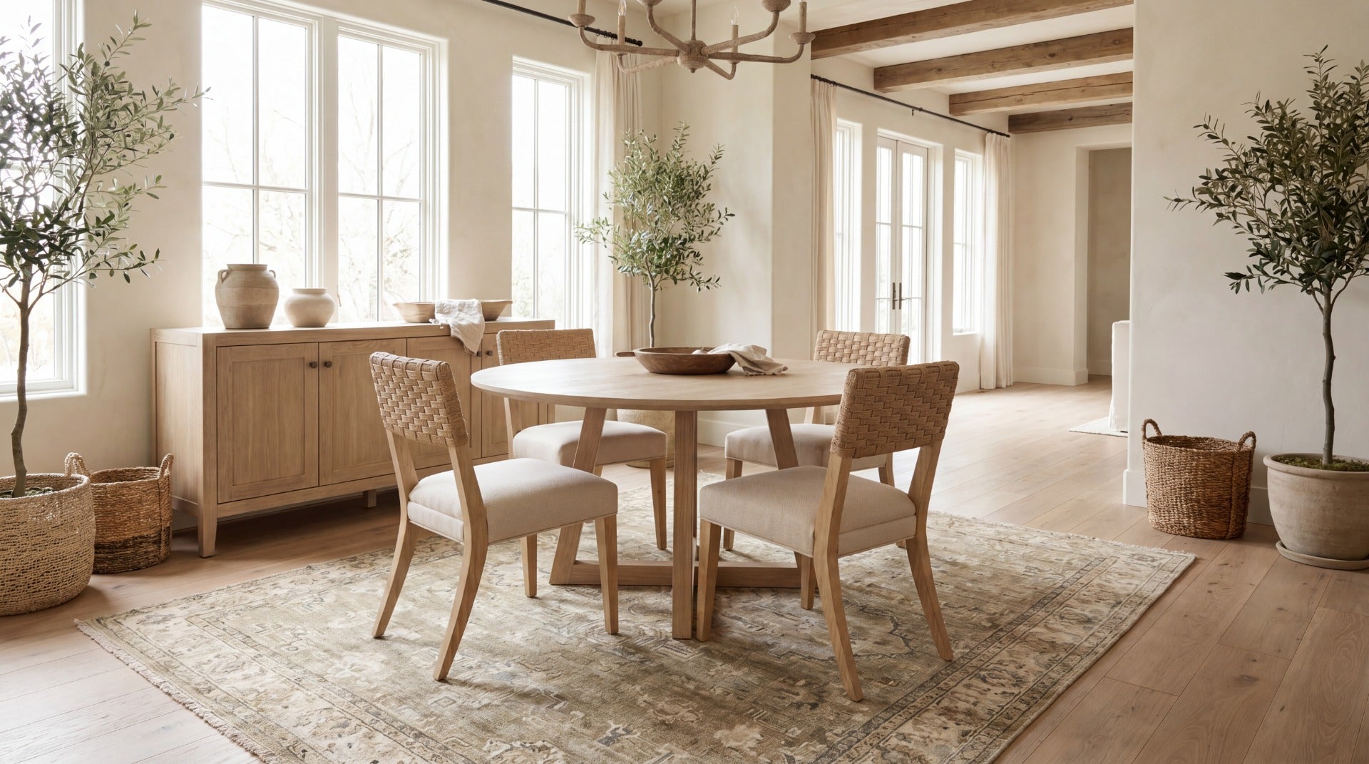 Timeless Rattan Back Side Chair Hooker