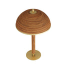 Annette Antique Brass Table Lamp with Natural Rattan Shade by Arteriors
