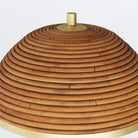 Annette Antique Brass Table Lamp with Natural Rattan Shade by Arteriors