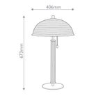 Annette Antique Brass Table Lamp with Natural Rattan Shade by Arteriors