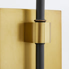 Franklin Antique Brass Wall Light with White Linen Shade by Arteriors