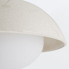 Glaze English Bronze Pendant Light with Ceramic & Opal Glass Shade by Arteriors