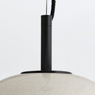 Glaze English Bronze Pendant Light with Ceramic & Opal Glass Shade by Arteriors