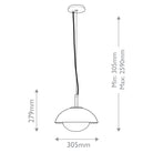 Glaze English Bronze Pendant Light with Ceramic & Opal Glass Shade by Arteriors