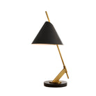 Jenkins Antique Brass Table Lamp with Black Bronze Shade by Arteriors