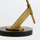 Jenkins Antique Brass Table Lamp with Black Bronze Shade by Arteriors