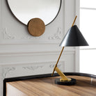 Jenkins Antique Brass Table Lamp with Black Bronze Shade by Arteriors
