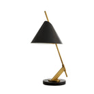 Jenkins Antique Brass Table Lamp with Black Bronze Shade by Arteriors