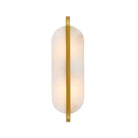 Julius Antique Brass Wall Light with Alabaster Shade by Arteriors