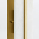 Julius Antique Brass Wall Light with Alabaster Shade by Arteriors