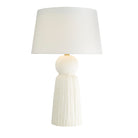 Tassel Ivory Hite Table Lamp with Cotton Shade by Arteriors