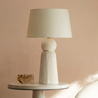Tassel Ivory Hite Table Lamp with Cotton Shade by Arteriors