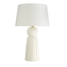 Tassel Ivory Hite Table Lamp with Cotton Shade by Arteriors