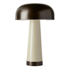 Williams Taupe Enamel Table Lamp with English Bronze Shade by Arteriors