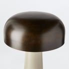 Williams Taupe Enamel Table Lamp with English Bronze Shade by Arteriors