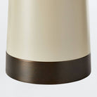Williams Taupe Enamel Table Lamp with English Bronze Shade by Arteriors