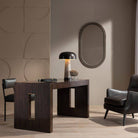 Williams Taupe Enamel Table Lamp with English Bronze Shade by Arteriors