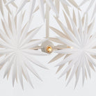 Bismarkia White Wrought Iron Chandelier by Currey & Company