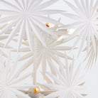 Bismarkia White Wrought Iron Chandelier by Currey & Company