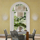 Bismarkia White Wrought Iron Chandelier by Currey & Company