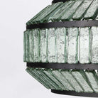 Centurion Black Wrought Iron Chandelier with Glass Panes by Currey & Company