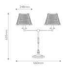 Deauville 2 Light Desk Lamp by Currey & Company