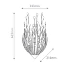 Delphos 3 Light Wall Light by Currey & Company